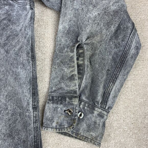 Vintage Carhartt Shirt Mens XL Gray Acid Wash Rugged Chore Button Up USA Made - Picture 9 of 16